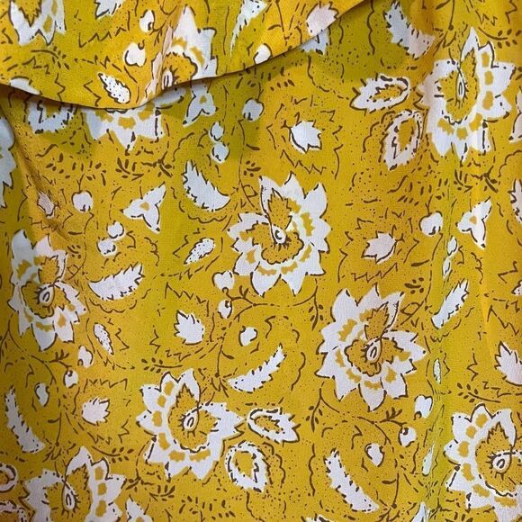 Madewell 100% silk off the shoulder floral shirt - Picture 6 of 15